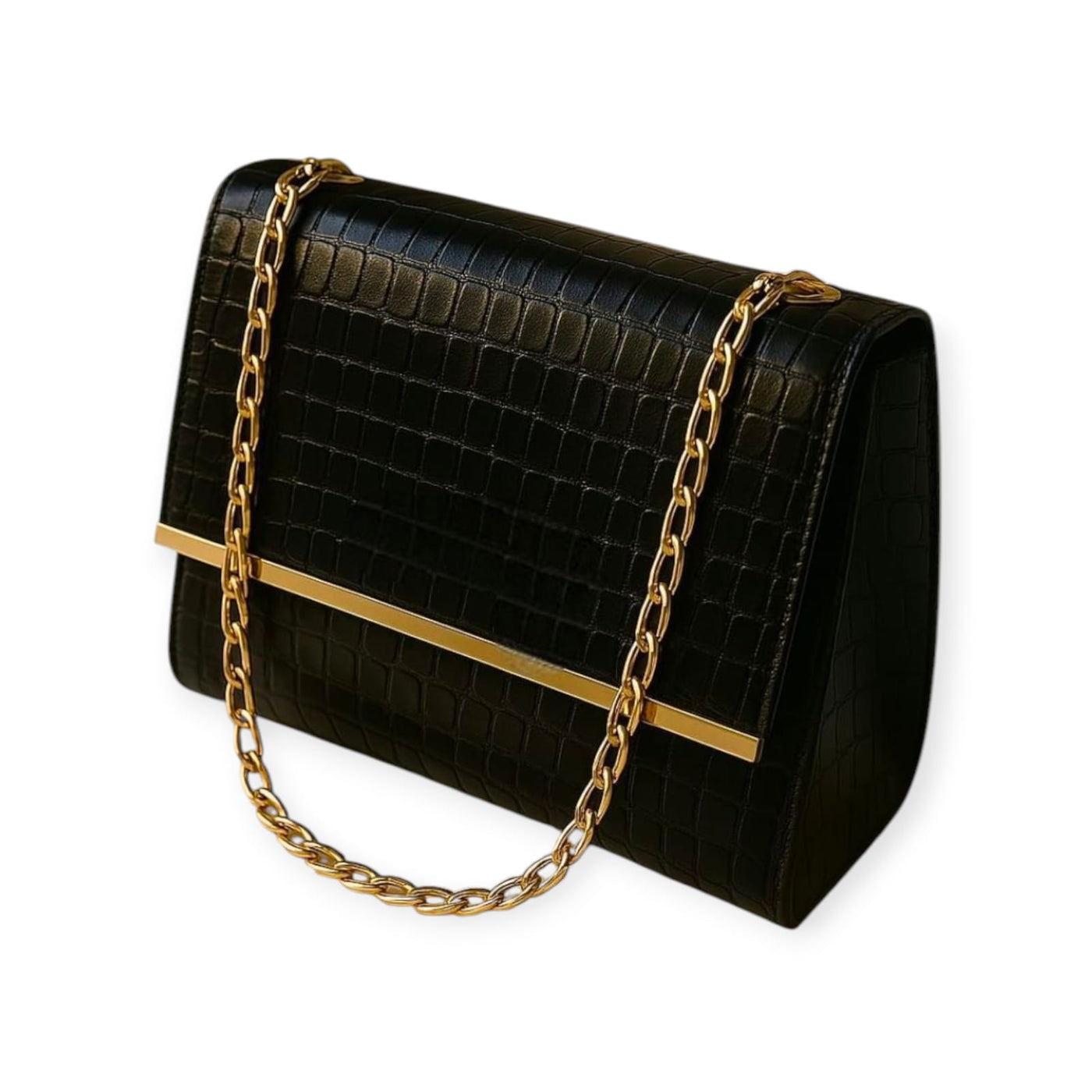 Black Croc Luxe bag