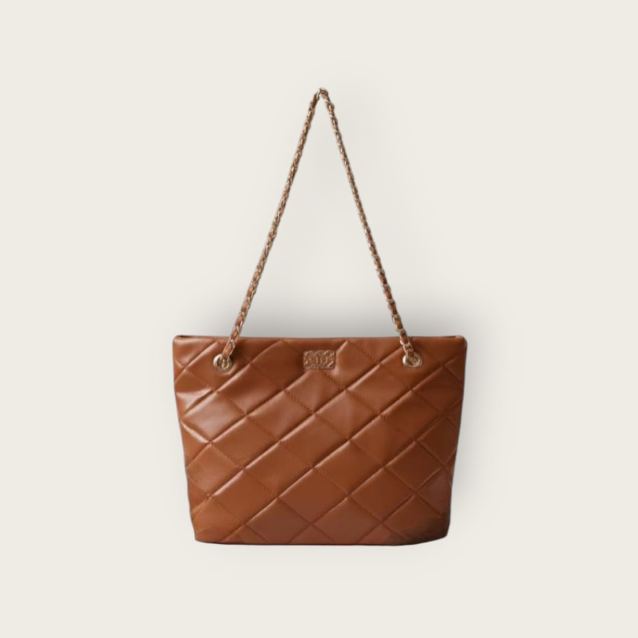 Brown  Velina Charm Tote