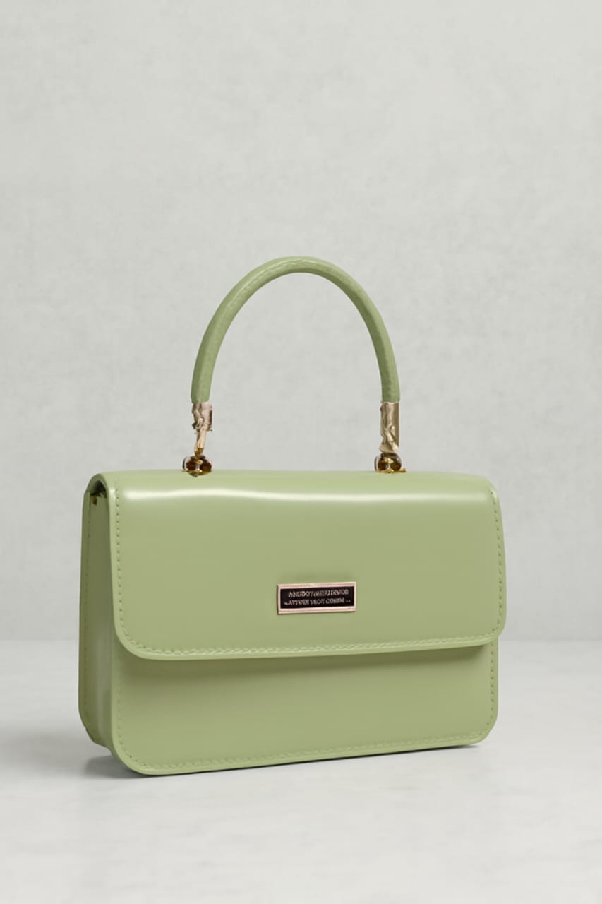 Green Opal Gloss Clutch