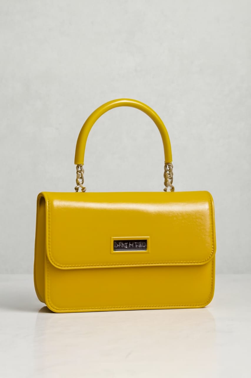 Mustard Opal Gloss Clutch