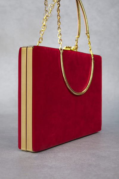 Red Velvet Luxe Clutch