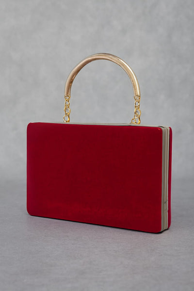 Red Velvet Luxe Clutch