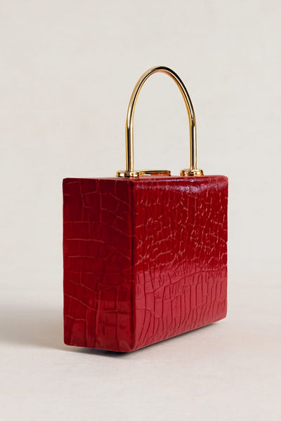 Fiery chic box Clutch