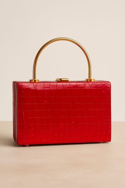 Fiery chic box Clutch