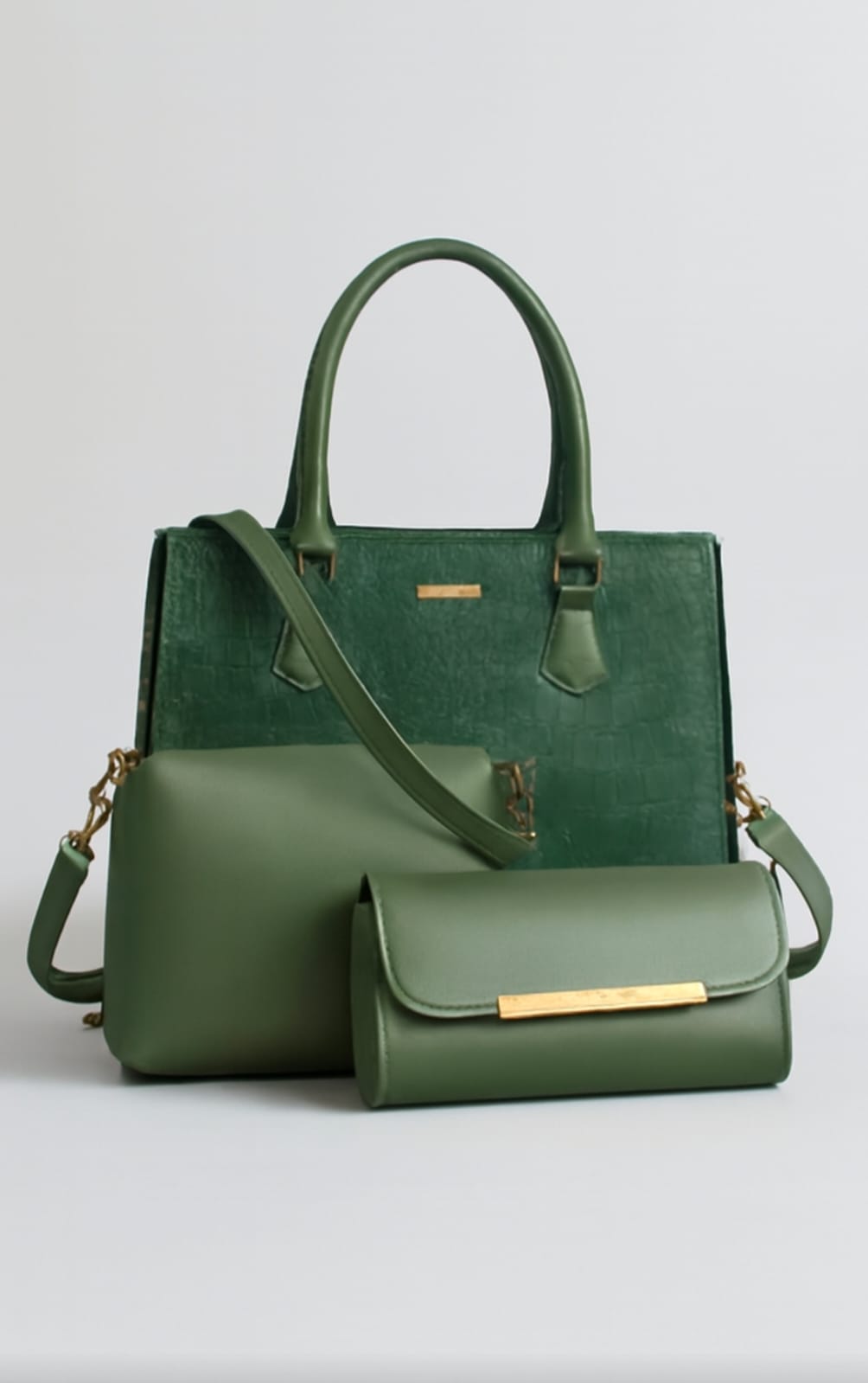 Green satchel Bag
