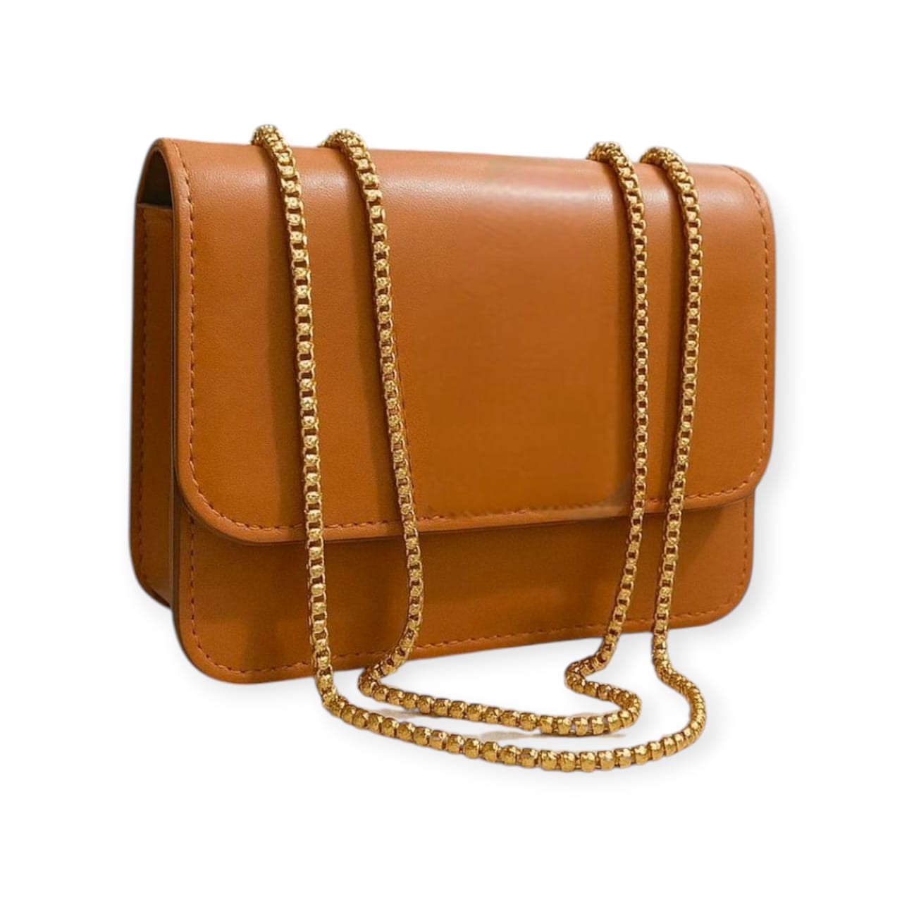 Mustard Crimson Chain bag